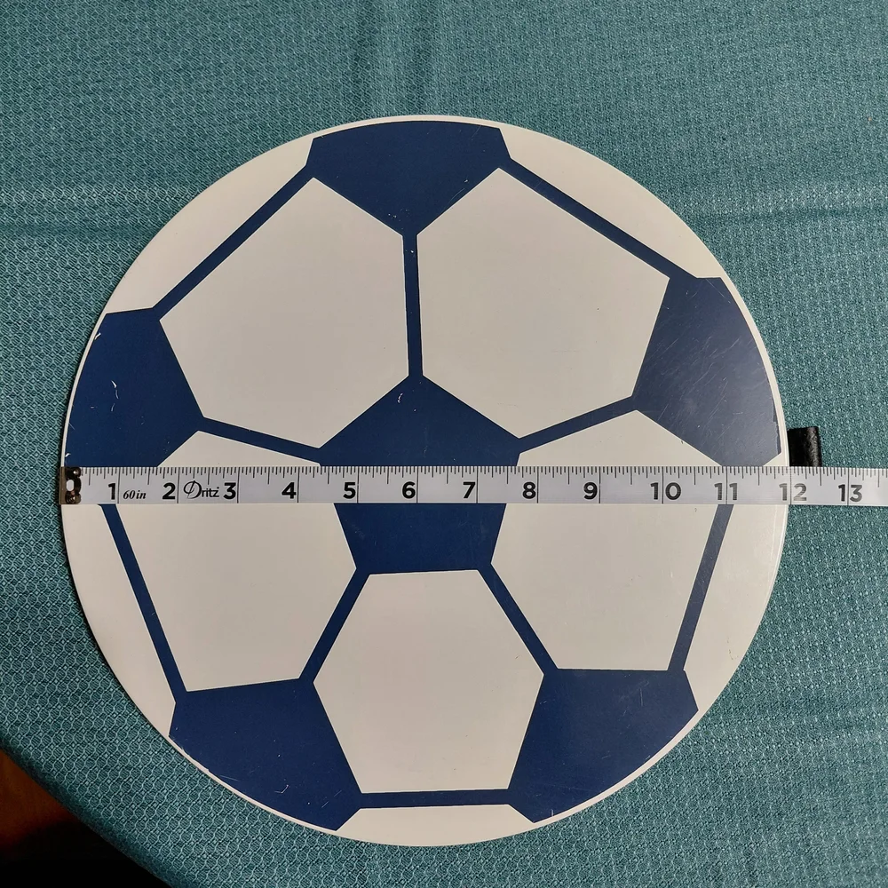 Soccer Wall Art Blue and White